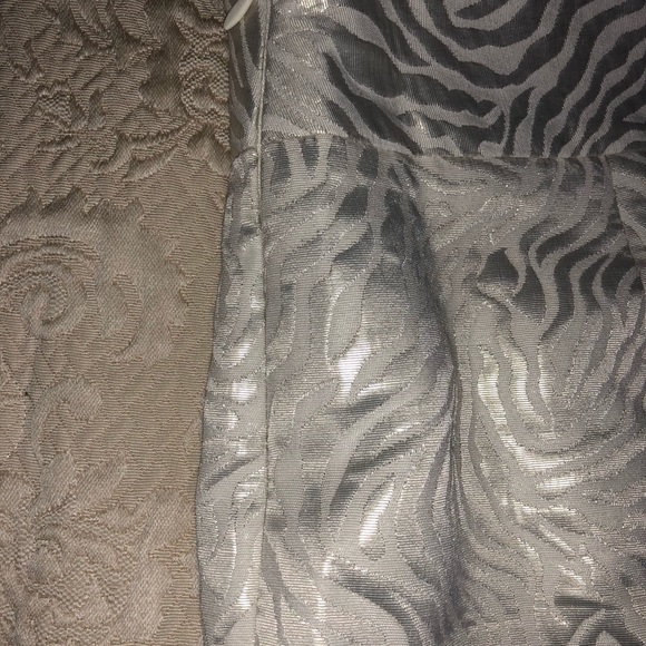 The Loft cream & silvery gold zebra print skirt - Picture 4 of 6